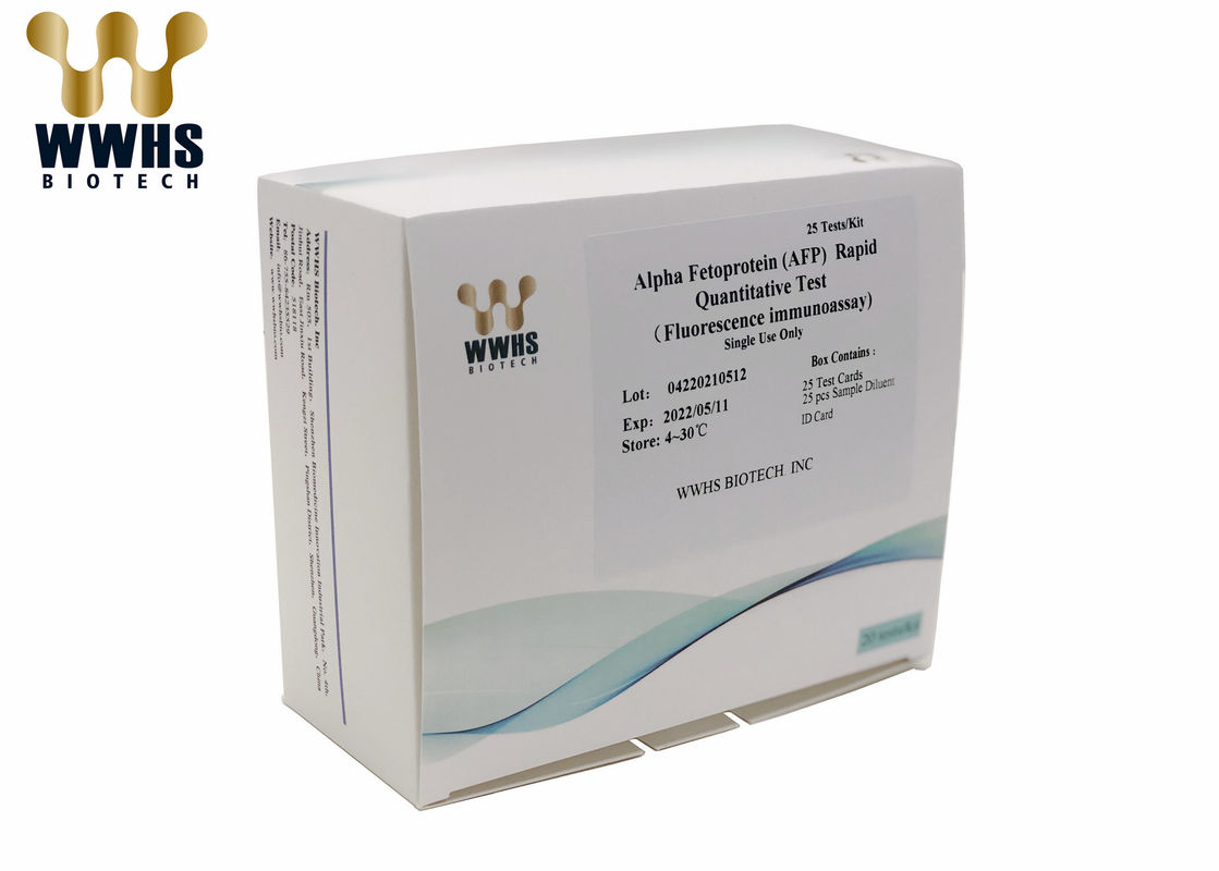 Éénfasige Snelle Alpha Fetoprotein Test Kit Quantitative-Bepaling van AFP in Menselijk Geheel Bloed, Plasma en Serum