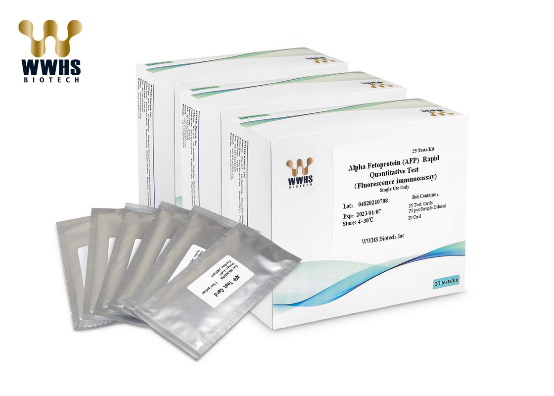 Éénfasige Snelle Alpha Fetoprotein Test Kit Quantitative-Bepaling van AFP in Menselijk Geheel Bloed, Plasma en Serum